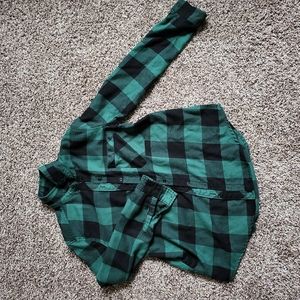 Urban outfitters BDG plaid shirt long sleeves green